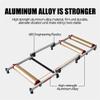 ZQJYMXM Adjustable Bike Trainer Stand Bike Roller Trainer, for 24-27.5" Mountain Bike, 700C Road Bike Roller Bike, Folding Bicycle Trainers, Low Noise(Gold) view 2