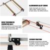 ZQJYMXM Adjustable Bike Trainer Stand Bike Roller Trainer, for 24-27.5" Mountain Bike, 700C Road Bike Roller Bike, Folding Bicycle Trainers, Low Noise(Gold) view 4