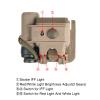 rdzzwxw Tactical Helmet Light, Outdoor Survival Signal Lamp with Red+White+IR Strobe Beacon, with 2 Helmets Accessories for MICH/MOLLE System/Metal Surface view 2