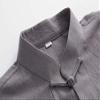 Chinese Style Long Sleeve Tai Chi Cotton And Linen Tang Suit Uniform for Men (grey, S) view 2