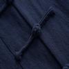 NineFit Basics Chinese Style Long Sleeve Tai Chi Cotton And Linen Tang Suit Uniform for Men (navy blue, XL), X-Large view 4