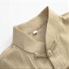 Chinese Style Long Sleeve Tai Chi Cotton And Linen Tang Suit Uniform for Men (khaki, S) view 2