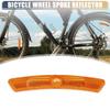 X AUTOHAUX Bike Reflectors 5"x0.79"x0.47" Bicycle Warning Reflector Bike Accessories Plastic Yellow 1 Pair view 4