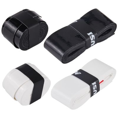 CREATCABIN 8Pcs Tape Overgrip Tennis Racket Grips Pickleball Badminton Racket Grip Tape PU Leather Tacky Over Wrap Fishing Rods for Comfort Anti-Slip Sweat Absorbent Grip 2.5x110cm White&Black