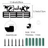 CREATCABIN Judo Medal Holder Medal Hangers Display Rack Sports Metal Hanging Awards Iron Small Mount Decor Awards for Men Women Wall Home Badge Judo Medalist Gift Black 11.4 x 5.1 Inch view 2