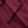 NineFit Basics Chinese Style Long Sleeve Tai Chi Cotton And Linen Tang Suit Uniform for Men (wine red, L), Large view 3