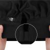 CREATCABIN Chef Hats Cooking Hat Elastic Cotton Kitchen Baker Reusable Adjustable Stretch Chef Gifts for Men Women Adult Grilling Unisex Baking Hibachi-Dude with The Food 9 x 11.8Inch(Black) view 4
