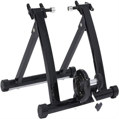 ZQJYMXM Bike Exercise Magnetic Stand, Steel Bike Turbo Trainer for Indoor Exercise, Home Fitness Tool for Riding Bike, Turns Cycle into Fitness/Speed/Exercise Training Bike, Easy to Install(Black)