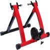ZQJYMXM Home Bike Trainer, Bike Trainer Stand for Indoor Riding with Magnetic Resistance, Steel Bicycle Exercise Magnetic Stand for 26-28" Wheels with Front Wheel Riser, Noise Reduction(Red) view 1