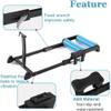 ZQJYMXM Indoor Home Exercise Cycling Training, Bike Roller Trainers, Portable Bicycle Trainer Roller, Foldable Home Bicycle Trainer, Bike Exercise Stand Platform for 24""-29"" Mountain Bike view 3