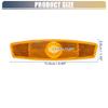 X AUTOHAUX Bike Reflectors Bicycle Warning Reflector for Bike Bicycle 4.49"x1.10"x0.39" ABS Yellow 4pcs view 3