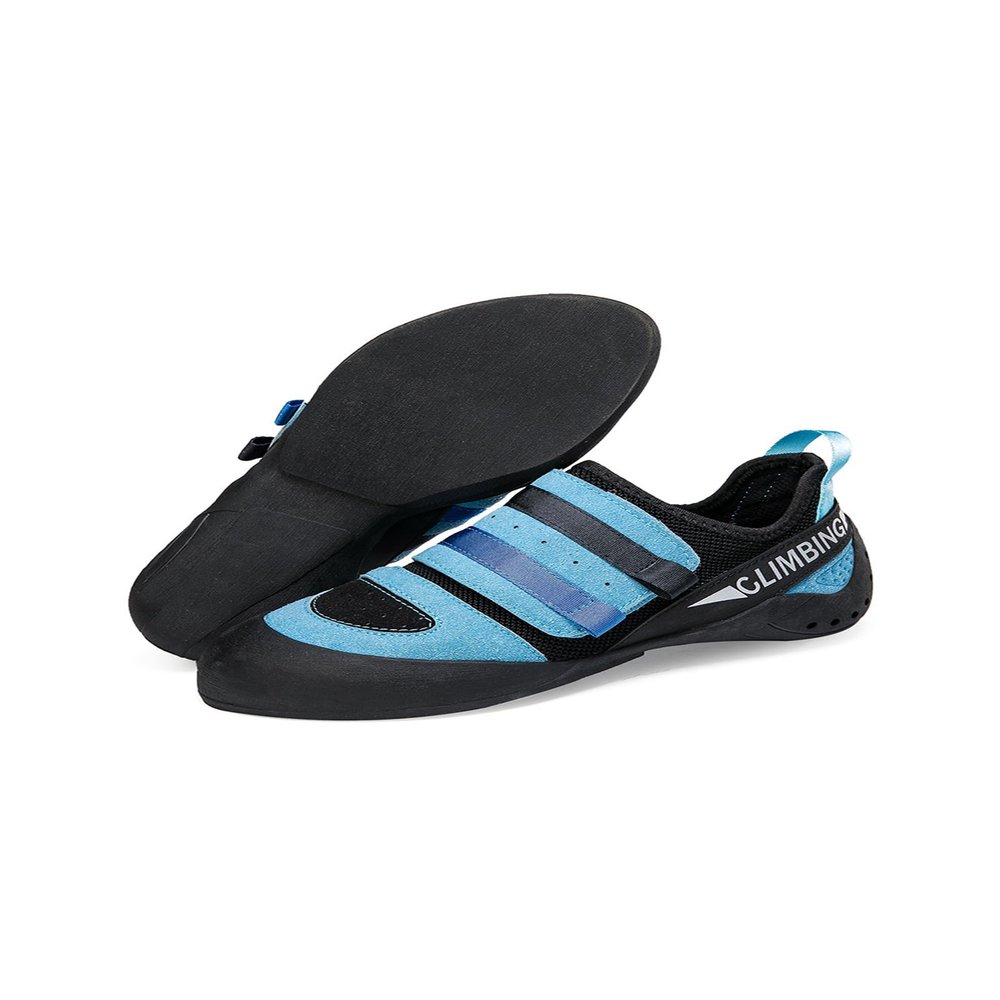 Teenage climbing shoes, indoor climbing shoes,climbing training shoes, non slip, lightweight and breathable-Blue-32