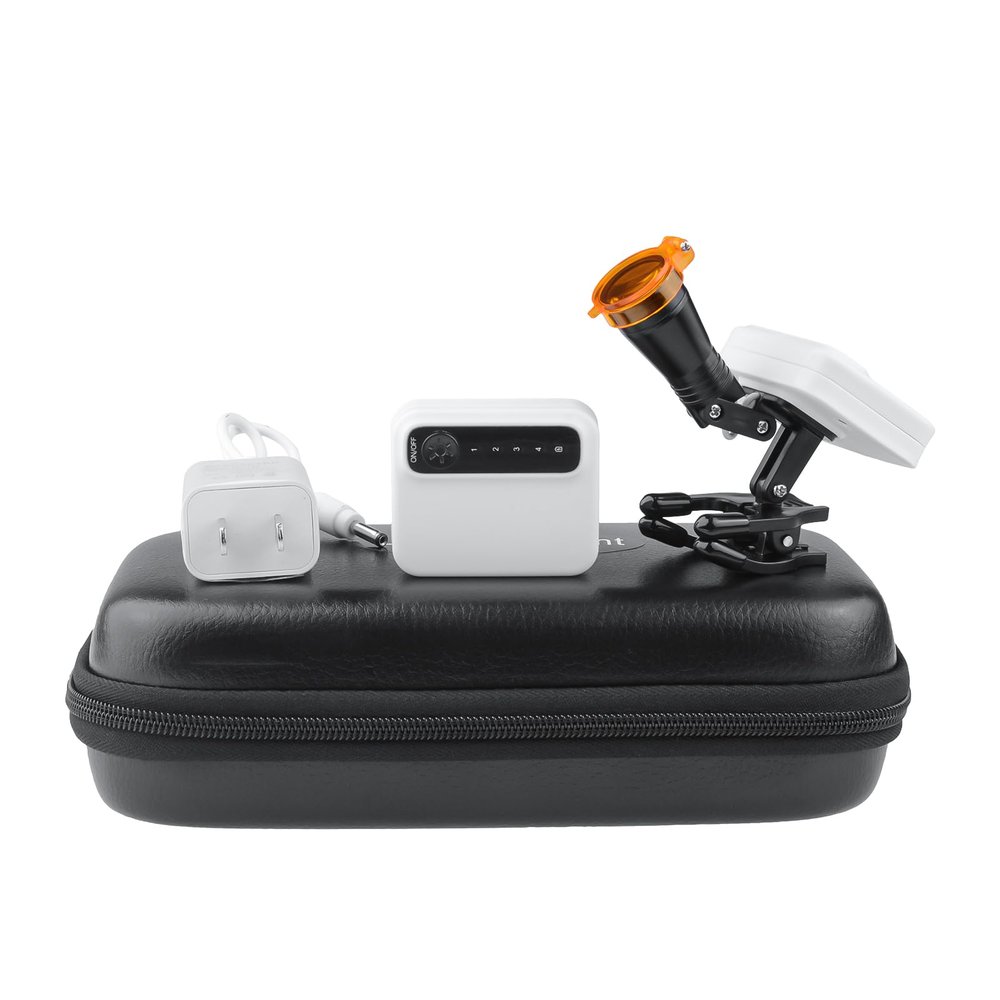DOC.ROYAL 5W Headlight Magnetic Chuck Design Adjustable Brightness Headlamp with Extra Batteries for Loupe DY-015