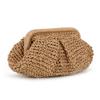 Straw Dumpling Clutch Bag - Woven Straw Tote Clutch Purse for Women - Summer Beach Bag - Wicker Clutch view 1