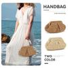 Straw Dumpling Clutch Bag - Woven Straw Tote Clutch Purse for Women - Summer Beach Bag - Wicker Clutch view 2