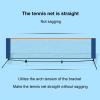 ZOLUR Foldable Tennis Net 10/20ft, Portable Pickleball Badminton Net with Stand, for Indoor Outdoor, High Tenacity (Size : 3.1m/10ft) view 2