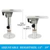 Adjustable Boat Seat Pedestal Height Locking Bases with Slide and Swivel for Locking Boat Seats Captain Chair 13 to 19 Inches Height, Adjustable Boat Seats and Pedestals view 3