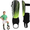 Shin Guards Soccer Youth Kids - Shin Guard for Toddler Boys Girls Teenagers 2-18 Years Old with Ankle Sleeves Protection - Football Shin Pads Equipment with Adjustable Strap - Green,M view 1