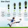 Shin Guards Soccer Youth Kids - Shin Guard for Toddler Boys Girls Teenagers 2-18 Years Old with Ankle Sleeves Protection - Football Shin Pads Equipment with Adjustable Strap - Green,M view 4