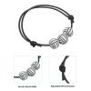 PATIKIL 12mm Volleyball Charm Bracelets, 12 Pcs Sports Beads Bracelet Inspirational Wristbands for Teen Adults Sport Theme Party Favors, Black White view 4