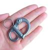 Marine Grade 316 Stainless Steel Fixed Shackle Hand Pull Quick Hanging Shackle snap Hook for Hoisting Rope Suspension (2Pcs, 2"(52mm)) view 3
