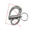 Marine Grade 316 Stainless Steel Fixed Shackle Hand Pull Quick Hanging Shackle snap Hook for Hoisting Rope Suspension (2Pcs, 2"(52mm)) view 4