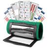 1NMORE 5v5, 7v7 Football Wristbands with Playbook System, Quarterback Wrist Coach for Youth, Flag Football Wrist Bands with Plays Stickers & PVC Cards (Green, 5 on 5) view 1