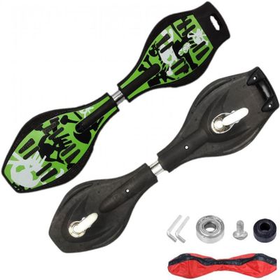 YEYGRIEM Caster Board Skateboard, Compact and Lightweight Caster Board Deluxe Junior Caster Board with Illuminating Wheels and 360 Degree Casters for More Excitement and Fun for Adults, 29.1"*7.4"