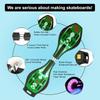 YEYGRIEM Caster Board Skateboard, Compact and Lightweight Caster Board Deluxe Junior Caster Board with Illuminating Wheels and 360 Degree Casters for More Excitement and Fun for Adults, 29.1"*7.4" view 2
