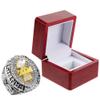 2024 Fantasy Football Ring | Heavy FFL Champion Ring | Gold Silver Tone Plated Award Trophy for Fantasy Football League Winner (size 12, ring and box together) view 1