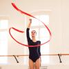 Abeillo 2pcs Rhythmic Dance Ribbons, 78.7 Inch Gymnastics Ribbon Dancer Wand Dancing Ribbon Streamers, Fits Artistic Dancing Gymnastics, Circus Carnival Shows, Baton Stick Twirling (Red) view 2