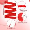 Abeillo 2pcs Rhythmic Dance Ribbons, 78.7 Inch Gymnastics Ribbon Dancer Wand Dancing Ribbon Streamers, Fits Artistic Dancing Gymnastics, Circus Carnival Shows, Baton Stick Twirling (Red) view 4