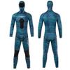 WYYHAA 3MM Neoprene Spearfishing Wetsuit with Hooded, 2 Pieces Camouflage Hunting Diving Suit with Loading Chest Pad for Freediving Snorkeling Swimming in Cold Water,L view 1