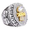 noblehead 2024 Fantasy Football Ring | Heavy FFL Champion Ring | Gold Silver Tone Plated Award Trophy for Fantasy Football League Winner (size 14, ring and stand together) view 4