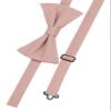 Entwineno Mens Charm Linen Bowties - Classic Pretied Bow Ties for Men Wedding Groomsmen (Dusty Rose, L (Youth, Adult)) view 2