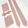 Entwineno Mens Charm Linen Bowties - Classic Pretied Bow Ties for Men Wedding Groomsmen (Dusty Rose, L (Youth, Adult)) view 3