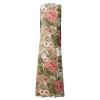 Generic Maxi Dress for Women Floral Print Sleeveless Cotton Linen Dresses with Pockets Casual Beach Flowy Long Dress Tie Dye Maxie Dresses Maxi Dress with Pockets and SleevesLarge,4-Light Brown view 2