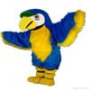 Deluxe Blue Macaw Bird Mascot Costume Adult Size for Men & Women with Built-in Fan Inside the Head view 1