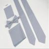 Entwineno Mens Charm Linen Bowties - Classic Pretied Bow Ties for Men Wedding Groomsmen (Dusty Blue, M (Children)) view 3