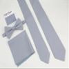 Entwineno Mens Charm Linen Bowties - Classic Pretied Bow Ties for Men Wedding Groomsmen (Dusty Blue, M (Children)) view 4