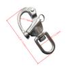 Marine Grade 316 Stainless Steel Rotary Shackle Hand Pull Quick Hanging Shackle Spring Buckle for Hoisting Rope Suspension (4Pcs, 2-3/4"(70mm)) view 3