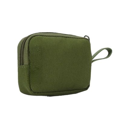 Yizelli Small Tactical Molle Pouch Nylon Accessory Bag Mini Tool Storage Pouch for Cards Keys Cashes (Army Green)