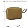 Yizelli Small Tactical Molle Pouch Nylon Accessory Bag Mini Tool Storage Pouch for Cards Keys Cashes (Army Green) view 4