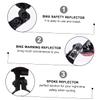 BESPORTBLE 4pcs Bike Reflectors Reflectors Front Back Reflective for Cycling Safety Night Cycling Reflective for Driveway view 2