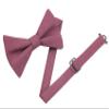 Entwineno Mens Charm Linen Bowties - Classic Pretied Bow Ties for Men Wedding Groomsmen (Chianti, L (Youth, Adult)) view 1
