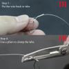 Cuoyuqie 600pcs Single Barrel Crimp Sleeves Copper Fishing Line Tube Tackle Connector view 4