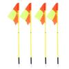 gernie Soccer Corner Flags Set of 4, Football Flags 4.9ft Soccer Training Agility Poles, Portable Football Field Corner Flags with Storage Bag, Plastic Soccer Flag Poles, gernie93ups7xioq view 1