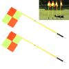 gernie Soccer Corner Flags Set of 4, Football Flags 4.9ft Soccer Training Agility Poles, Portable Football Field Corner Flags with Storage Bag, Plastic Soccer Flag Poles, gernie93ups7xioq view 2