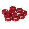 Kisangel 10pcs Soft Rope Adjuster Tensioner Alloy Guyline Runners Camping Accessory Ring view 1