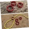 Kisangel 10pcs Soft Rope Adjuster Tensioner Alloy Guyline Runners Camping Accessory Ring view 3